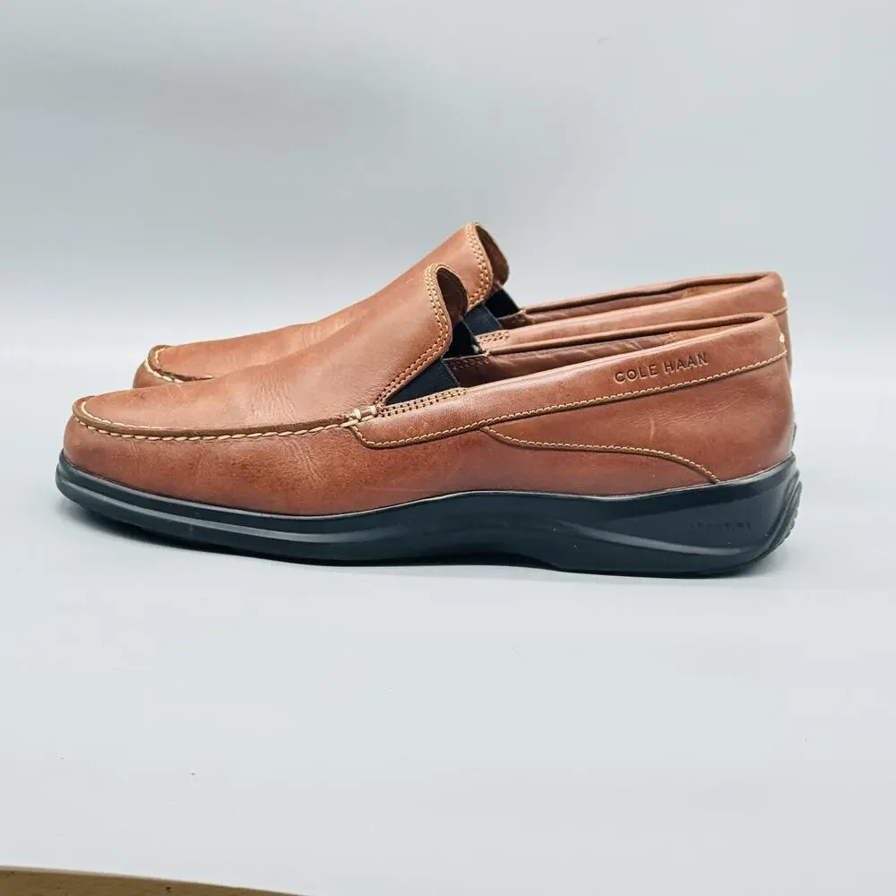 Cole Haan Shoes Mens 11 Brown Leather Grand OS Loafers Slip On Casual Comfort